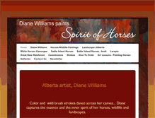 Tablet Screenshot of dianewilliamsart.com